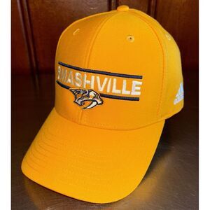 SMASHVILLE Nashville Predators‎ NHL Adidas Adjustable Cap Hat Yellow Embroidered